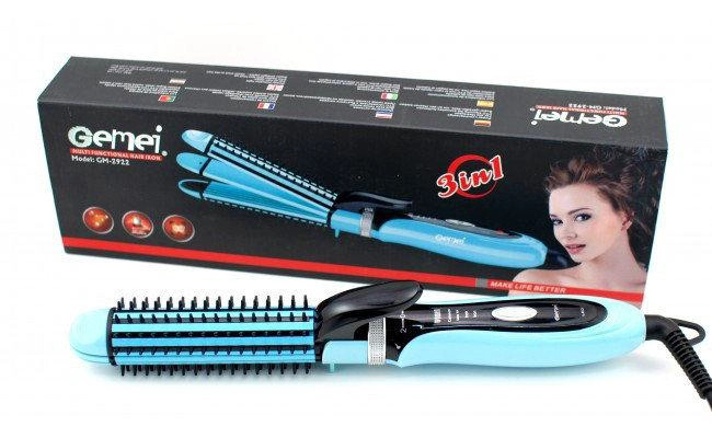 Стайлер для волос Gemei GM-2922-Blue 60 Вт голубой Киев - изображение 1