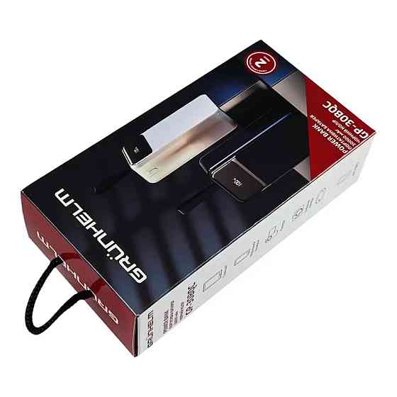 Повербанк Power bank Grunhelm GP-30BQC 30000 mAh черный Киев