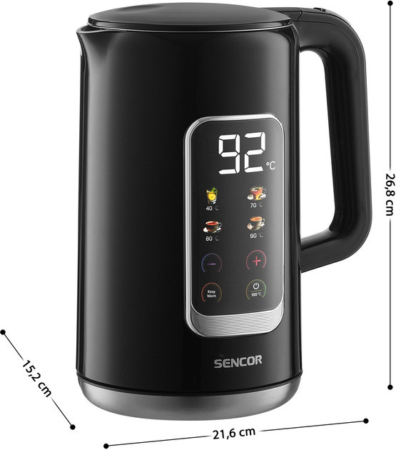 Электрочайник Sencor SWK0951BK 1.7 л черный Київ - зображення 3