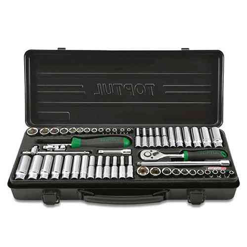 Профессиональный набор инструмента TOPTUL 1/4" 54ед. (дюйм+метр.) GBA54400 Харків