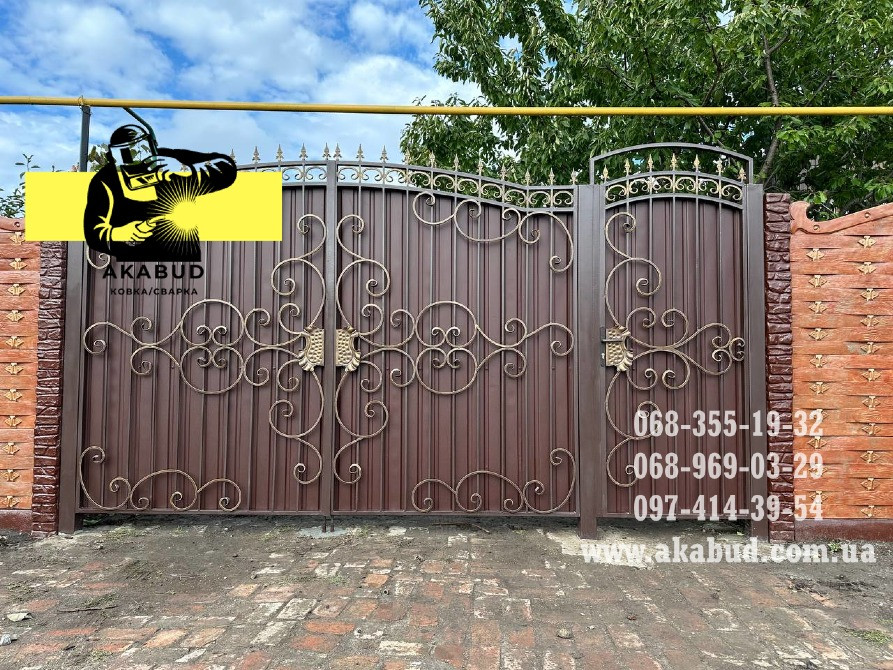 Распашные ворота, откатные ворота, автонавес, заборы, ангары Кривой Рог - изображение 1