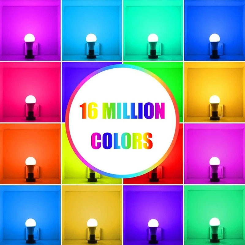 Светодиодная RGB лампочка Smart bulb light 1 with Bluetooth E27 with app Херсон - зображення 8