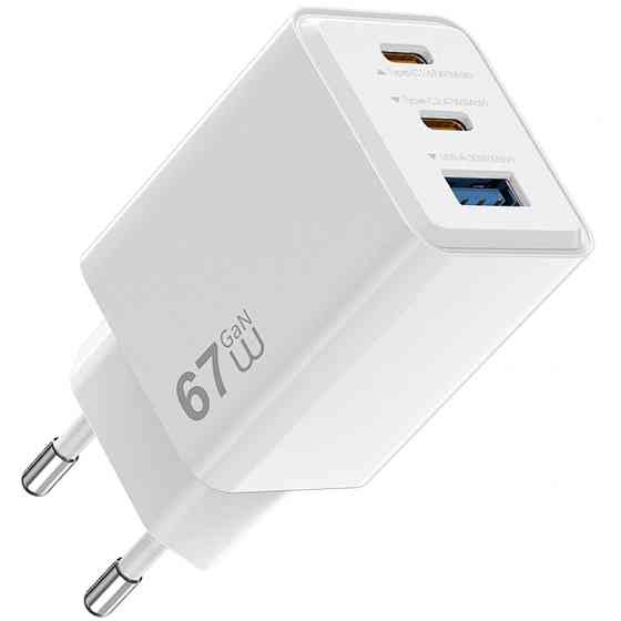 СЗУ WIWU G026 Cube PD67W+QC3.0 GaN (1USB-A/2C) Херсон