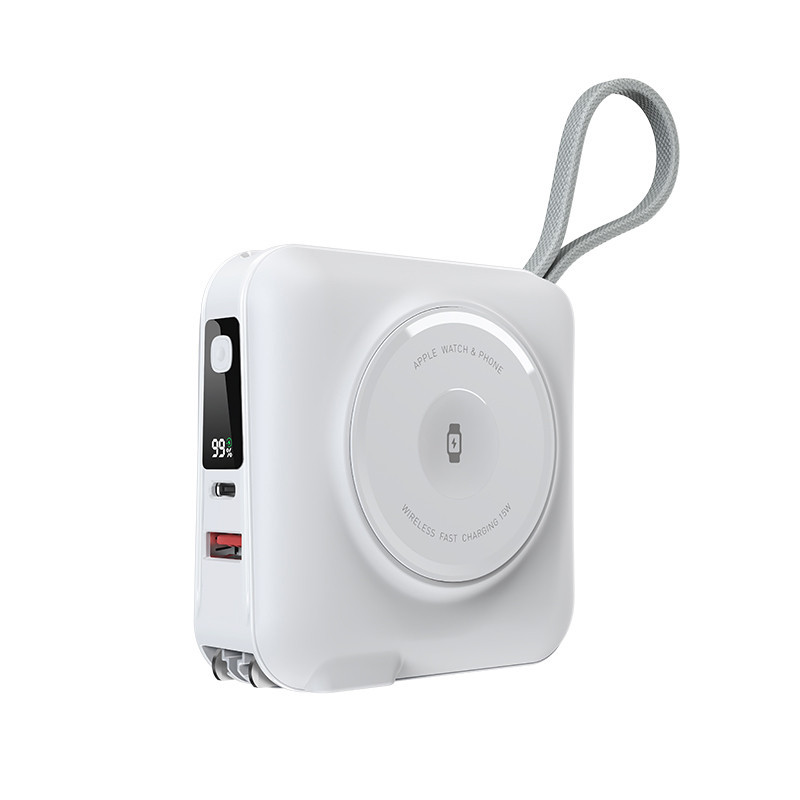 Портативное ЗУ Power Bank WIWU Wi-P051 6 in 1 PD45W с БЗУ+iWatch 15000 mAh Херсон - зображення 5