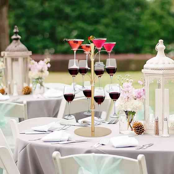 Подставка для коктейльного дерева Leeseph на 12 бокалов черная Одеса