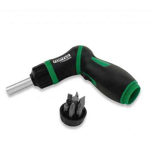 Трещоточная отвертка пистолетного типа TOPTUL 8-в-1 GAAR0901 Харьков