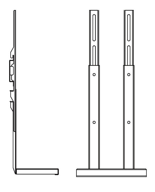 Комплект для установки ТВ с полкой для тюнера ElectricLight 13w907st-White белый Киев - изображение 2