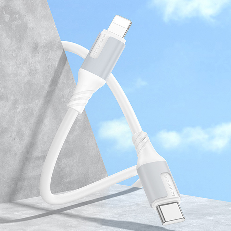 Дата кабель Borofone BX101 Creator 27W Type-C to Lightning (1m) Херсон - зображення 4