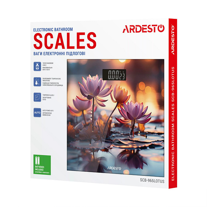 Весы напольные электронные Ardesto LOTUS SCB-965LOTUS 150 кг Київ - зображення 6
