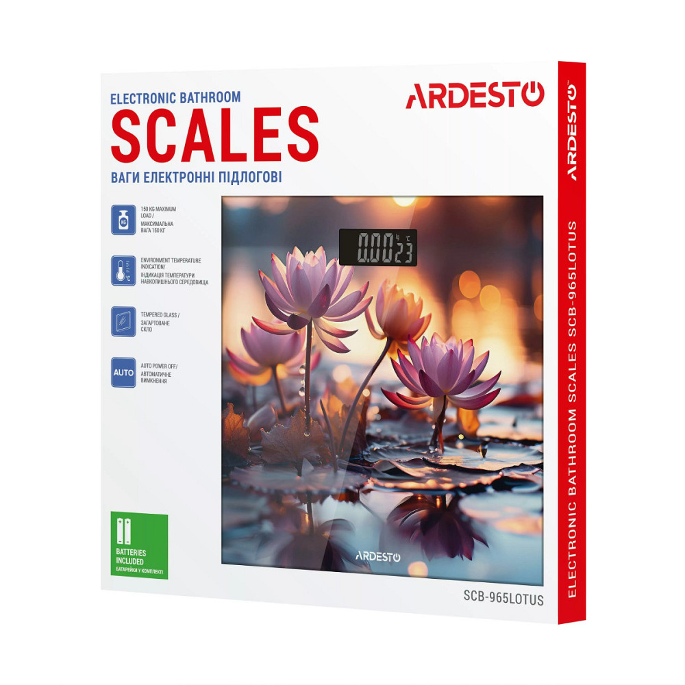 Весы напольные электронные Ardesto LOTUS SCB-965LOTUS 150 кг Киев - изображение 6