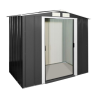 Сарай металлический ECO 202x182x181 см серый с белым Киев