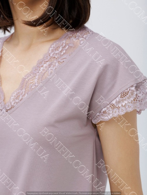 Женская пижама с кружевом "Amalia" (16158) (арт. 1724) Кривий Ріг - зображення 2