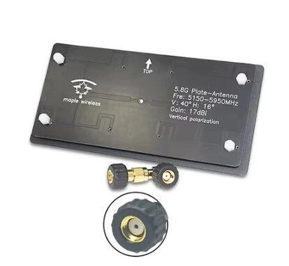 Антенна 5150-5950MHz, до 50 Вт 17dBi пластинчатая RP-Manual Maple Wireless, For FPV Monitor Днепр - изображение 1