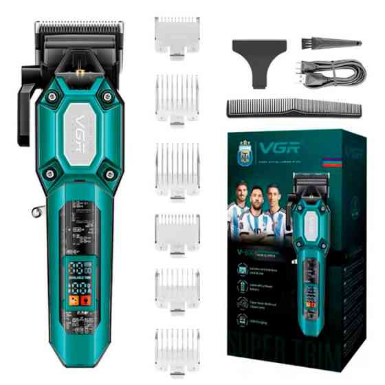 Машинка для стрижки аккумуляторная VGR V-600 GREEN 8 Вт зеленая Киев