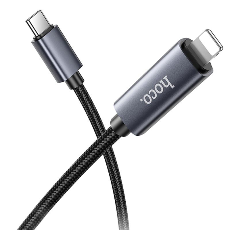 Дата кабель Hoco X112 Favor with display Type-C to Lightning 27W (1m) Херсон - зображення 2