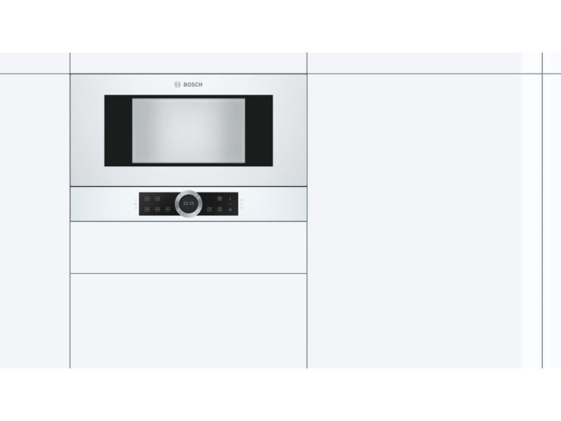 Вбудована мікрохвильова піч Bosch BFL-634-GW-1 Київ - зображення 1