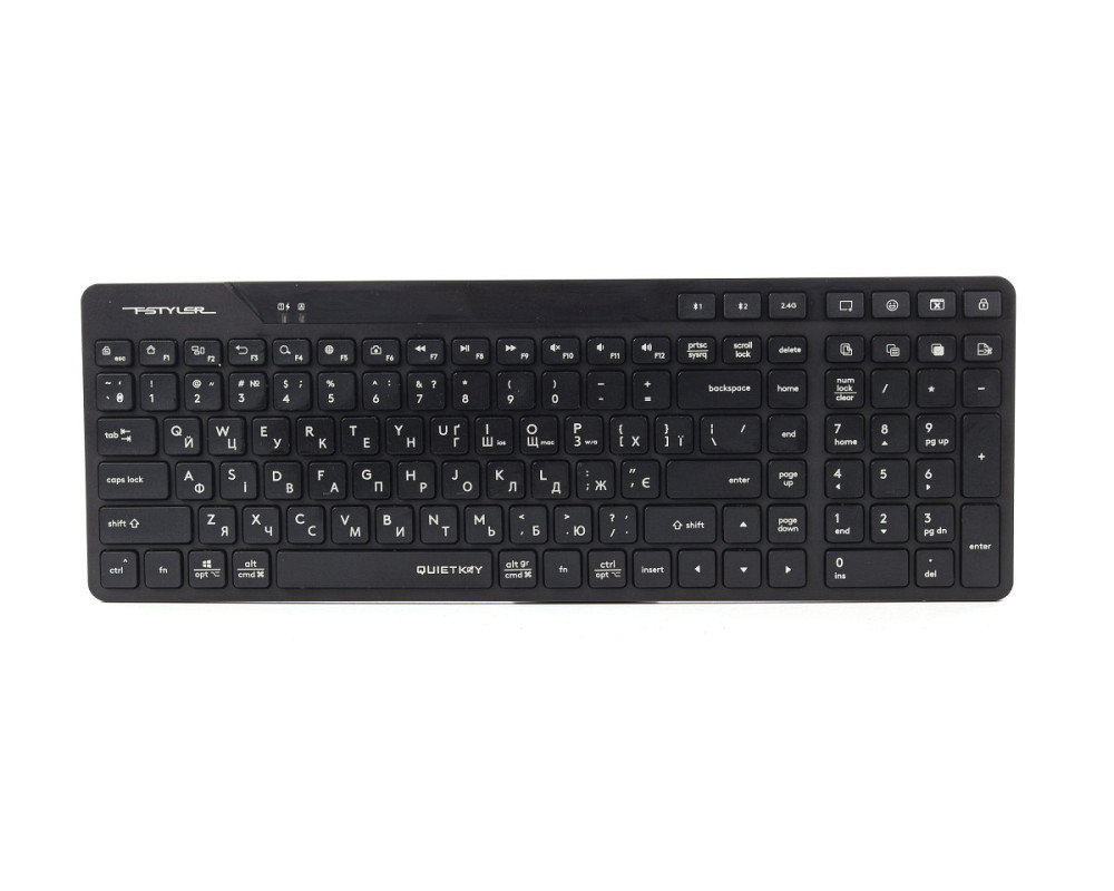 Клавиатура беспроводная A4Tech Fstyler FBK27CAS(Black) черная Киев - изображение 1