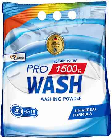 Порошок для прання універсальний 2K Pro Wash 140623 1.5 кг Київ