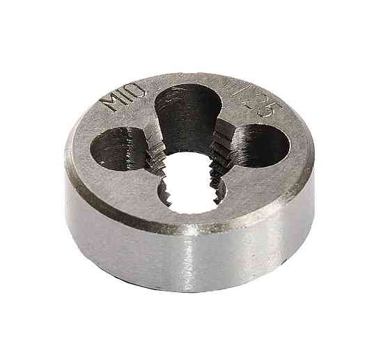 Плашка для нарезания резьбы MASTERTOOL M10х1,25 мм 9ХС DIN 233 15-0104 Харків