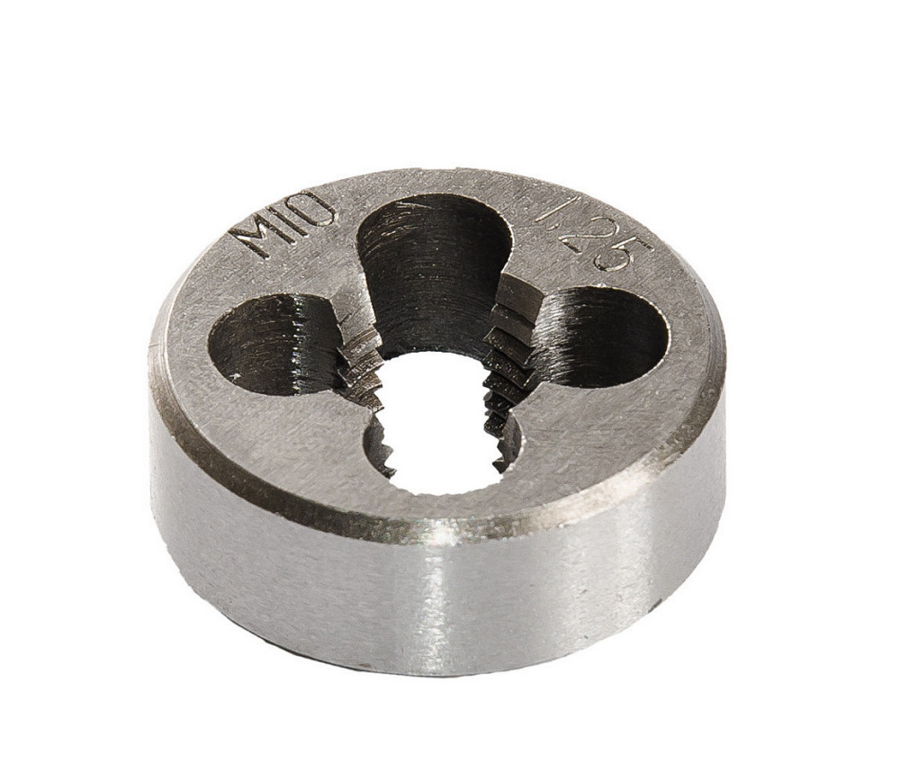 Плашка для нарезания резьбы MASTERTOOL M10х1,25 мм 9ХС DIN 233 15-0104 Харків - зображення 1