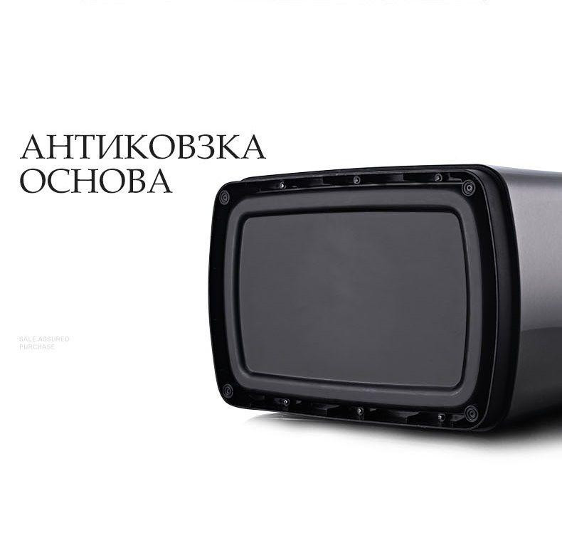 Сенсорное мусорное ведро JAH 30 л прямоугольное с внутренним ведром серебряный металлик Київ - зображення 5