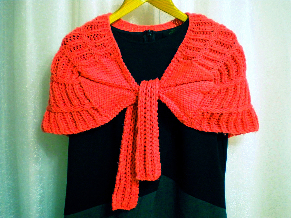 Накидка-грелка (пелерина,болеро) вязанная Самбір - зображення 5