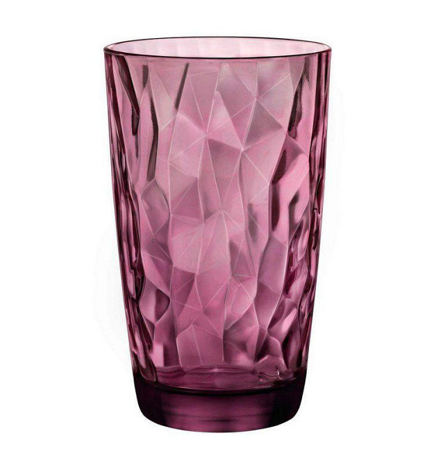 Стакан високий 470 мл Diamond Rock Purple Bormioli Rocco 350270-M0-2321990 Київ - зображення 1