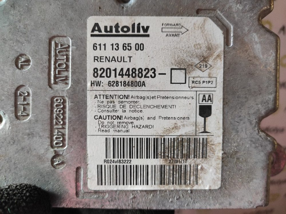 Блок управления AirBag Renault Master III 2010-2018 (8201448823) Ковель - зображення 3