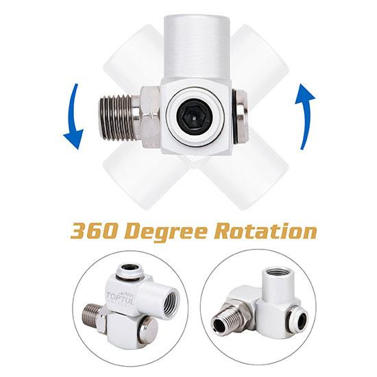 Шарнирный переходник 1/4" для пневмоинструмента и воздушных линий  TOPTUL KACH0801 Харків - зображення 2