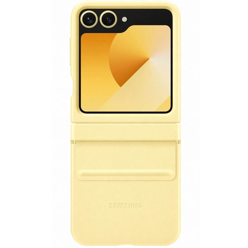 Кожаный чехол Leather Case (AAA) для Samsung Galaxy Z Flip6 Херсон - зображення 1