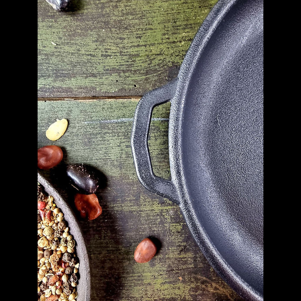 Сковорода чугунная Maysternya с двумя ручками 26х6 см Т103 Одеса - зображення 10