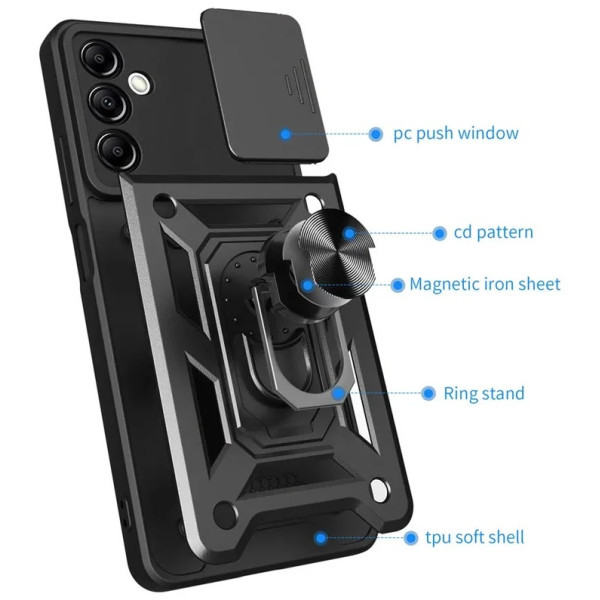 DM Чохол Camshield Serge Ring для Samsung A16 A165 Чорний (Код товару:39259) Харьков - изображение 2