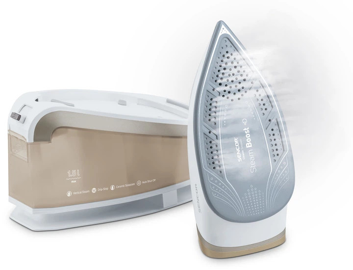 Утюг с парогенератором Sencor SSI0810VT 2400 Вт бежевый Киев - изображение 6