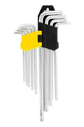 Ключи TORX MASTERTOOL CrV Т10/Т50 90/227 мм набор 9 шт 75-0961 Харків