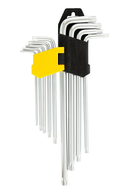 Ключи TORX MASTERTOOL CrV Т10/Т50 90/227 мм набор 9 шт 75-0961 Харьков - изображение 3