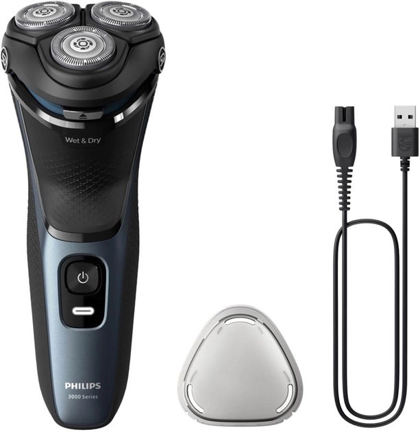 Электробритва Philips Shaver Series 3000 S3144-00 Синяя Київ - зображення 1
