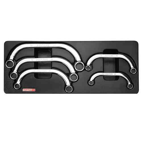 Набор накидных ключей С-образных 10-22мм 5ед. (в ложементе) TOPTUL GAAT0504 Харьков