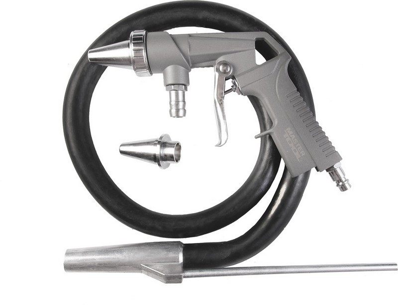 Пневмопистолет пескоструйный MASTERTOOL Ø 6мм с шлангом 320-420 л/мин 10 бар 81-8706 Харків - зображення 1