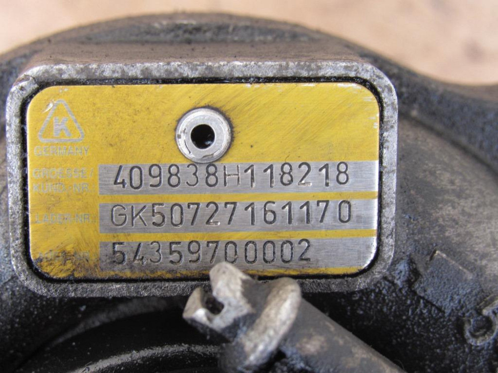 Турбина Renault Kangoo 1.5 dci 2001-2005 (409838H118218) Ковель - зображення 4