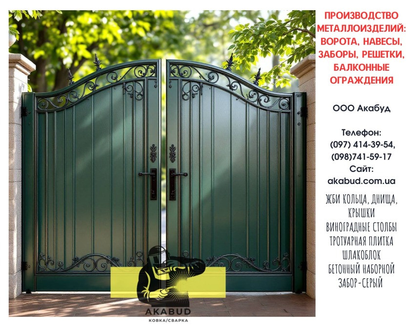 Заборы из профлиста, навесы, ворота откатные и распашные Кривой Рог - изображение 7