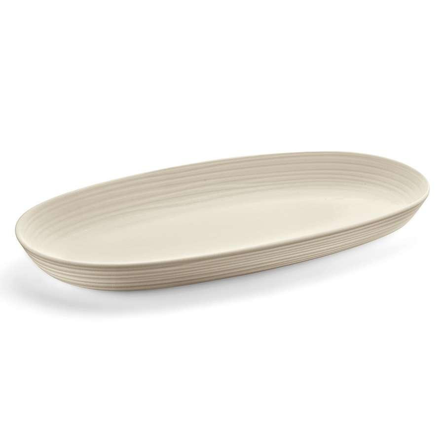 Блюдо овальна Guzzini Tierra 17540079 41х22.9х4.2 см сіра Київ - зображення 1