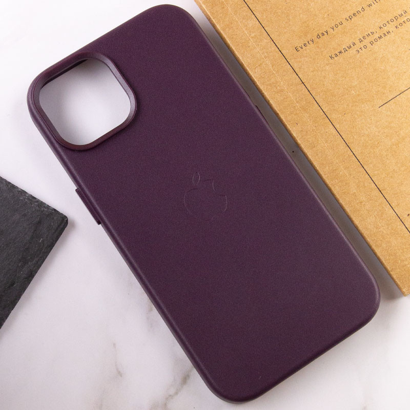 Кожаный чехол Leather Case (AA Plus) with Magnetic Fit для Apple iPhone 14 (6.1") Херсон - изображение 6