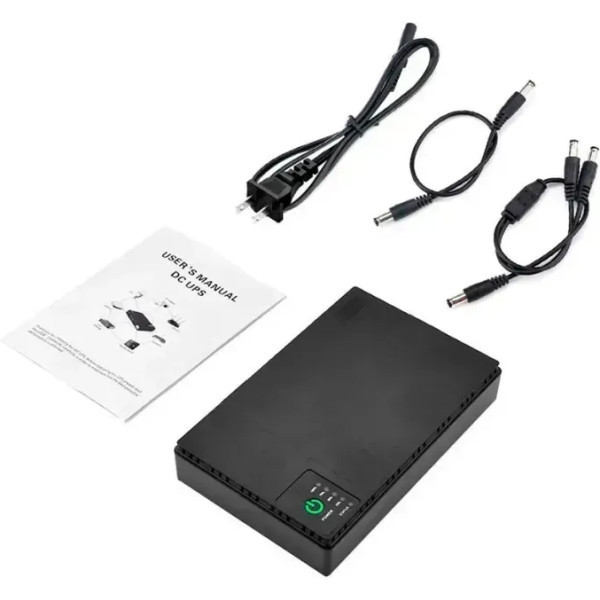 DM Портативне джерело живлення Mini DC UPS DC1018P 10400mAh Black Харків - зображення 2