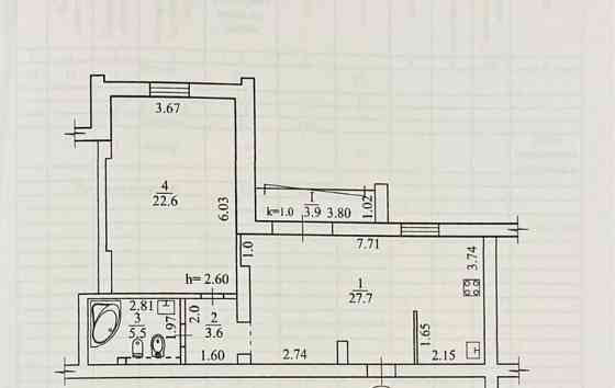 Продам. 1-к.кв. 6/10, вул. Володимира Антоновича Дніпро