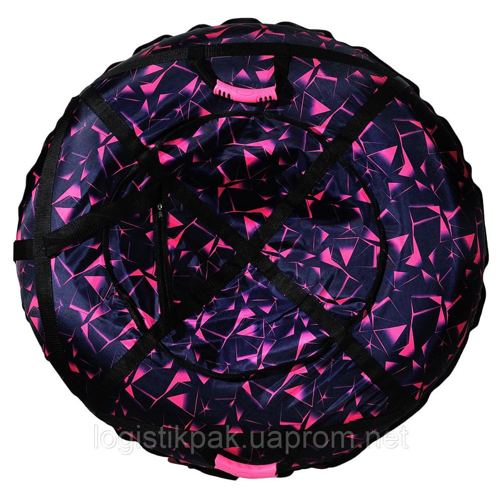 Тюбинг-санки "Розовый лед" 100 см Оксфорд Харьков - изображение 12