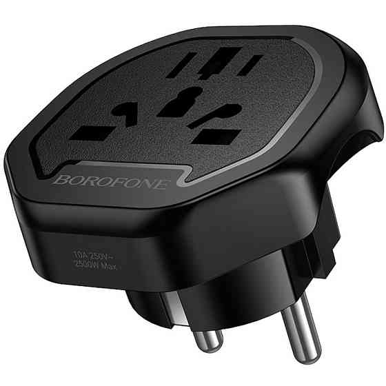 Сетевой универсальный переходник Borofone BAC15 3in1 (EU) Херсон