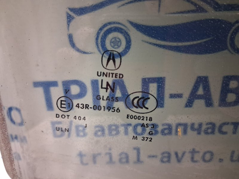 Стекло двери заднее правое Acura MDX 2006-2013 73400STXA01 (Арт. 71539) Київ - зображення 2