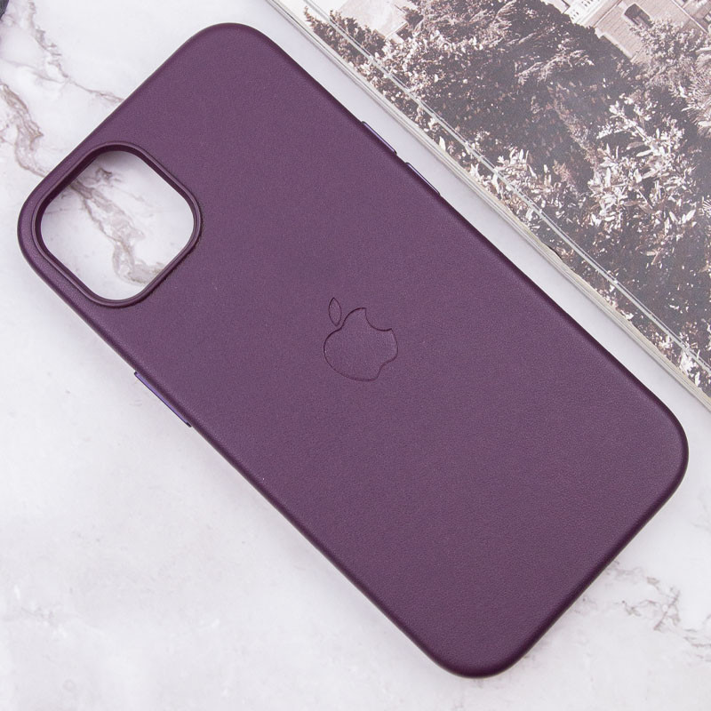 Кожаный чехол Leather Case (AAA) with MagSafe and Animation для Apple iPhone 13 (6.1") Херсон - зображення 11