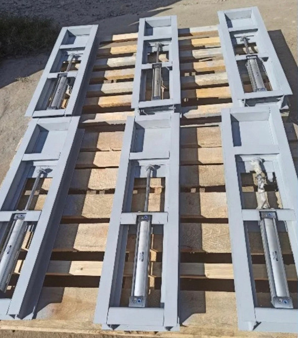 Задвижки 400х400 (шиберы) ЗШП с пневмоприводом , пневмозадвижка Київ - зображення 7