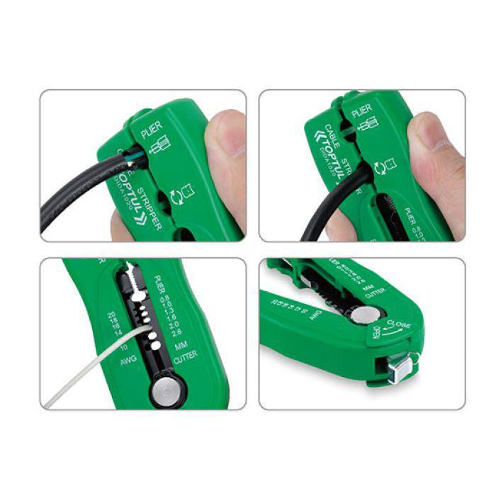 Съемник изоляции TOPTUL мультифункциональный d0.8-2.6мм DIDA1020 Харків - зображення 3